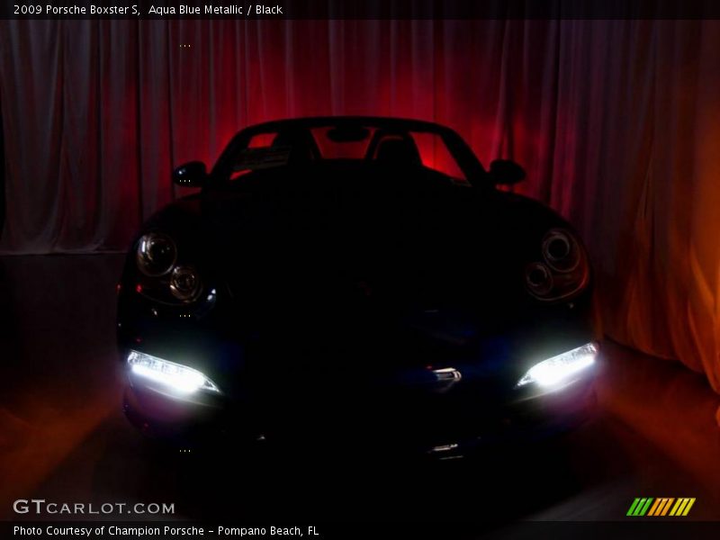 Aqua Blue Metallic / Black 2009 Porsche Boxster S