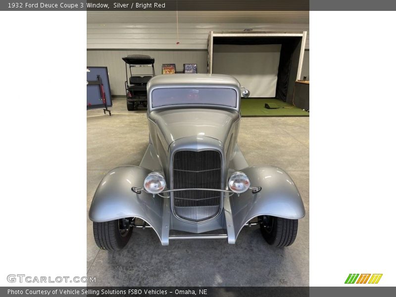 Silver / Bright Red 1932 Ford Deuce Coupe 3 Window