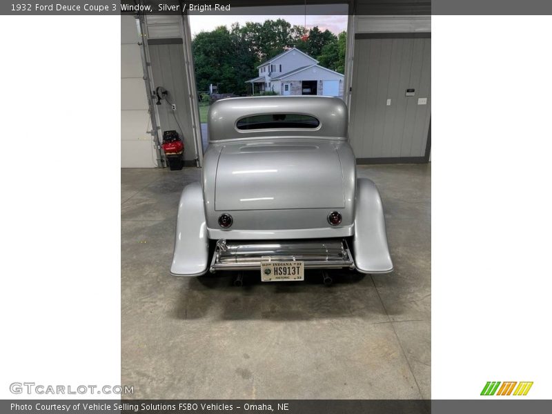 Silver / Bright Red 1932 Ford Deuce Coupe 3 Window