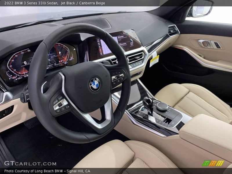 Jet Black / Canberra Beige 2022 BMW 3 Series 330i Sedan