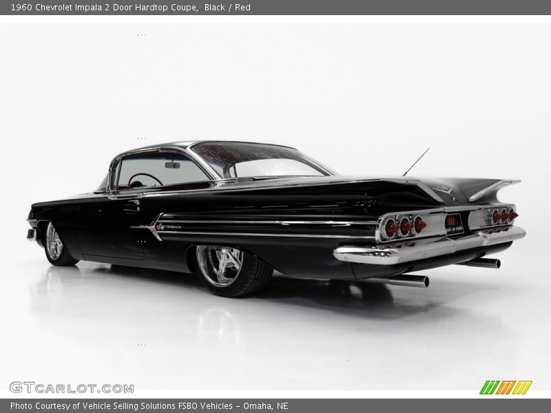 Black / Red 1960 Chevrolet Impala 2 Door Hardtop Coupe