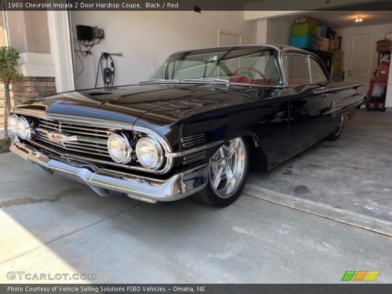 Black / Red 1960 Chevrolet Impala 2 Door Hardtop Coupe