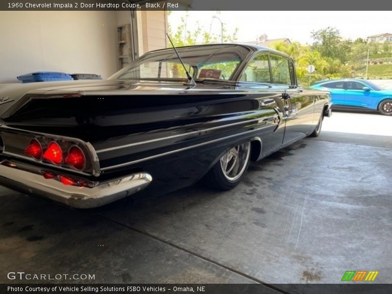 Black / Red 1960 Chevrolet Impala 2 Door Hardtop Coupe