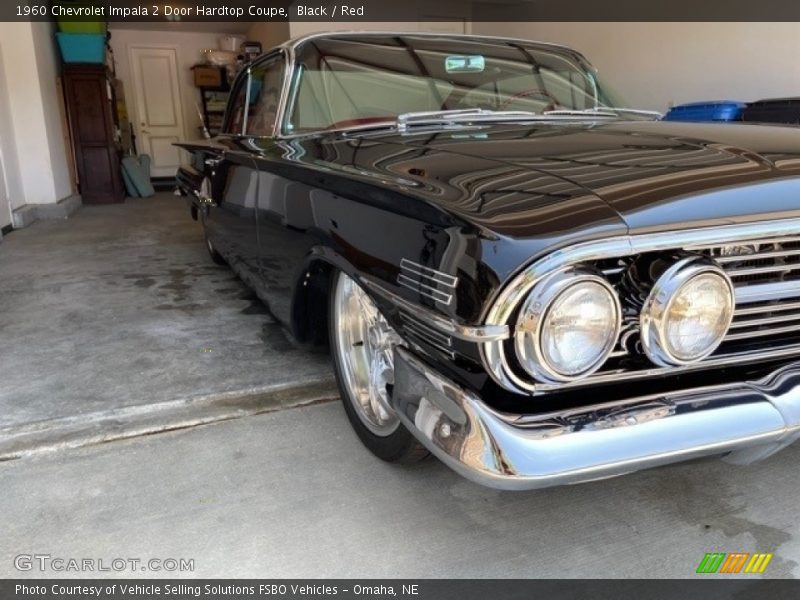 Black / Red 1960 Chevrolet Impala 2 Door Hardtop Coupe
