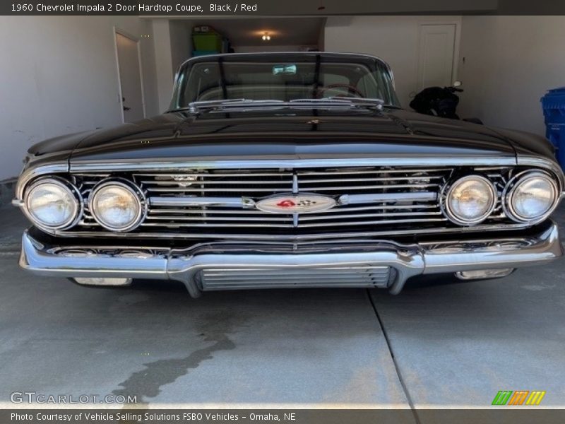 Black / Red 1960 Chevrolet Impala 2 Door Hardtop Coupe