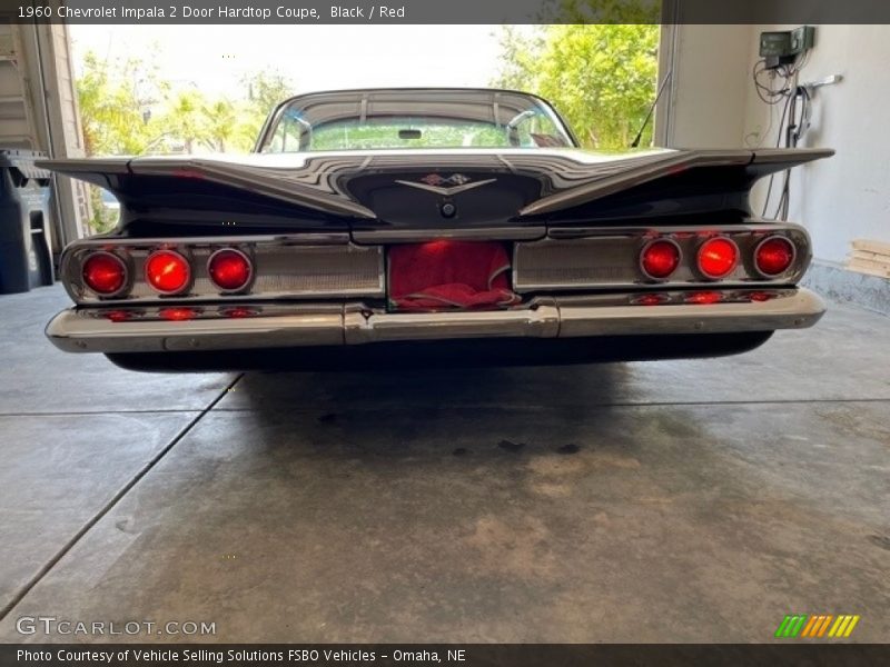 Black / Red 1960 Chevrolet Impala 2 Door Hardtop Coupe