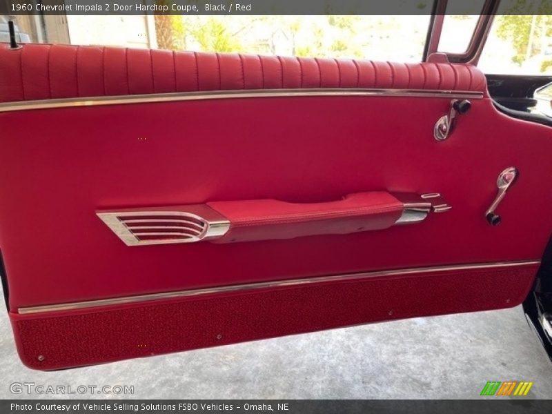 Black / Red 1960 Chevrolet Impala 2 Door Hardtop Coupe