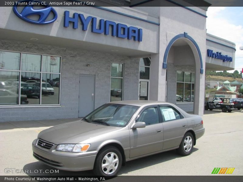Antique Sage Pearl / Gray 2001 Toyota Camry CE