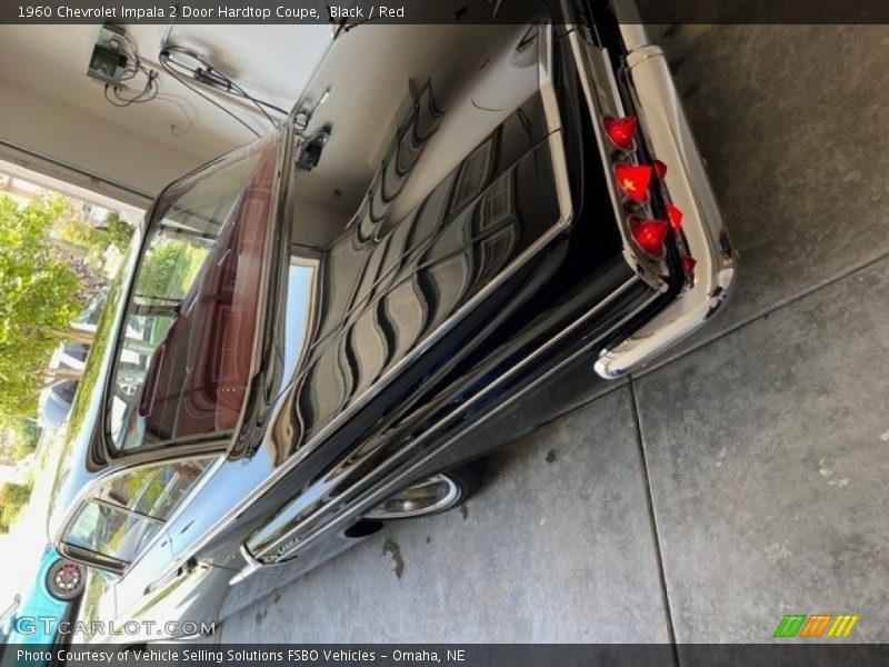 Black / Red 1960 Chevrolet Impala 2 Door Hardtop Coupe