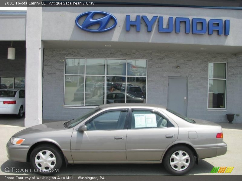 Antique Sage Pearl / Gray 2001 Toyota Camry CE