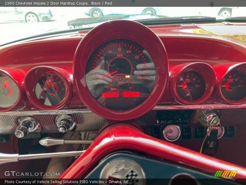 Black / Red 1960 Chevrolet Impala 2 Door Hardtop Coupe