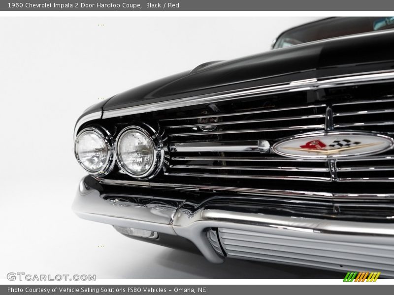 Black / Red 1960 Chevrolet Impala 2 Door Hardtop Coupe