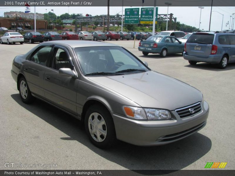 Antique Sage Pearl / Gray 2001 Toyota Camry CE