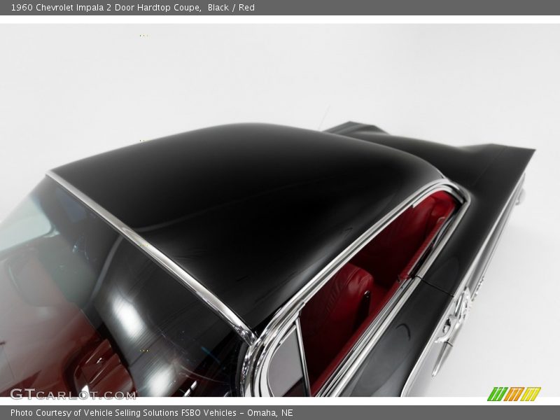 Black / Red 1960 Chevrolet Impala 2 Door Hardtop Coupe