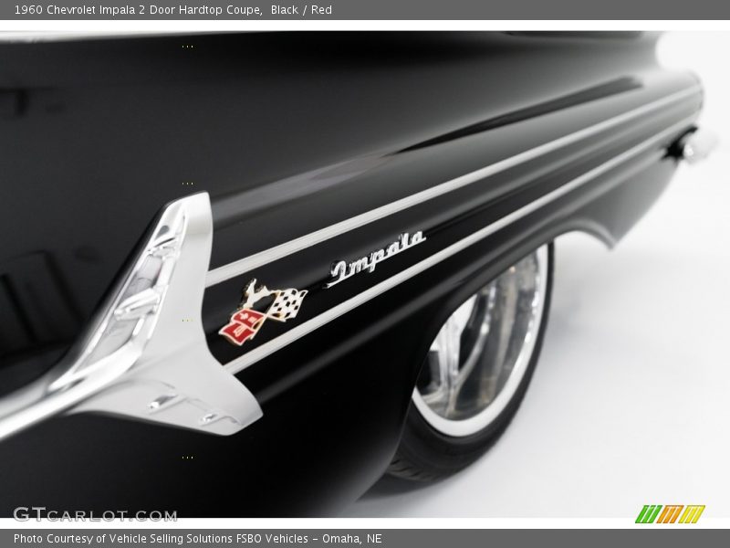 Black / Red 1960 Chevrolet Impala 2 Door Hardtop Coupe