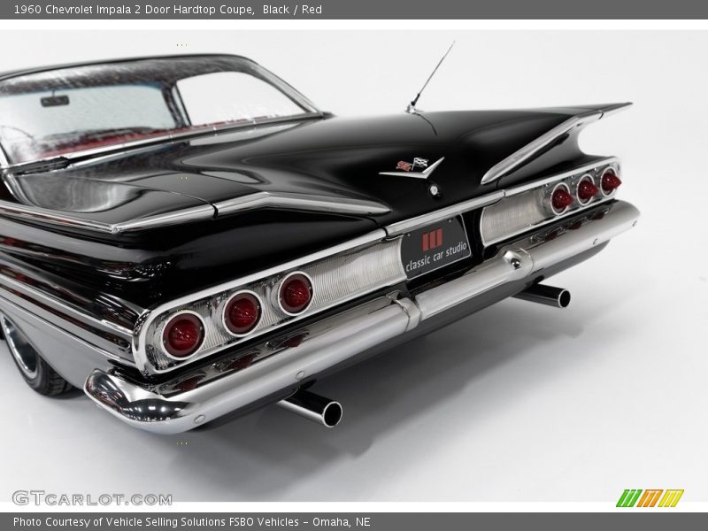 Black / Red 1960 Chevrolet Impala 2 Door Hardtop Coupe