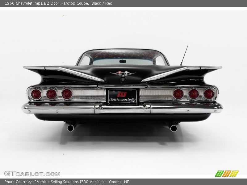 Black / Red 1960 Chevrolet Impala 2 Door Hardtop Coupe