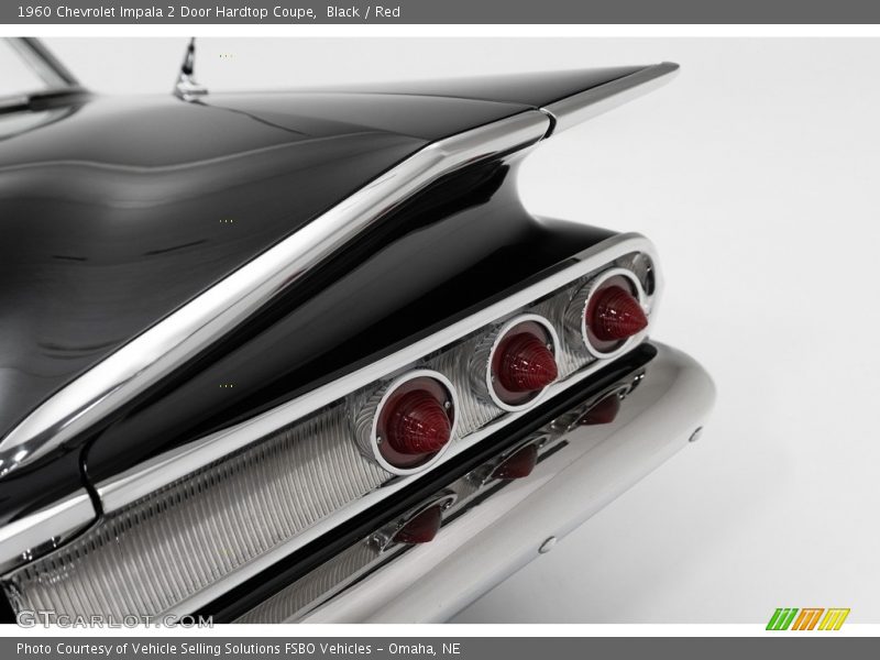Black / Red 1960 Chevrolet Impala 2 Door Hardtop Coupe