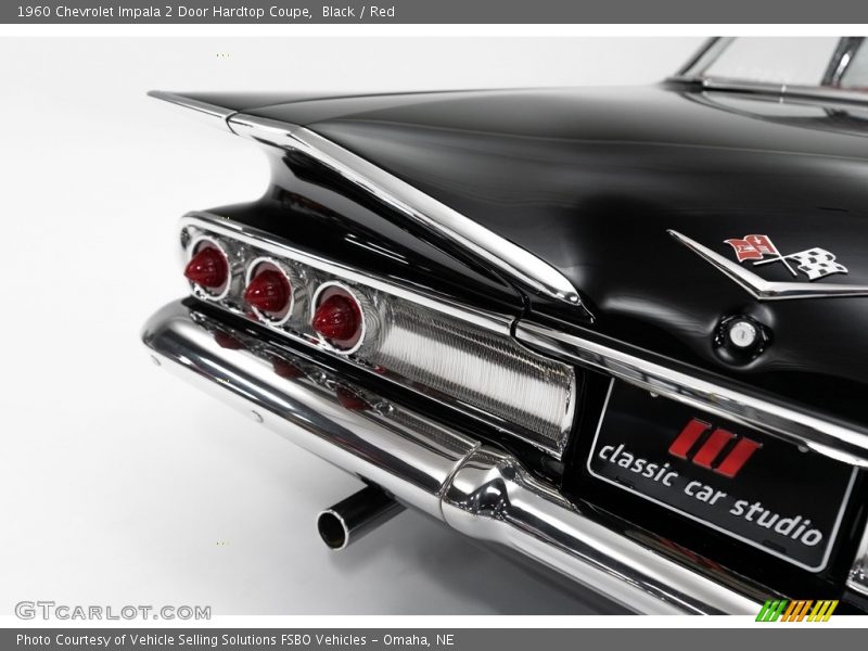 Black / Red 1960 Chevrolet Impala 2 Door Hardtop Coupe