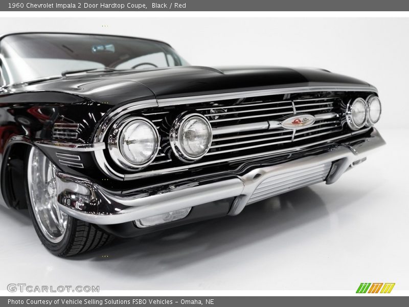 Black / Red 1960 Chevrolet Impala 2 Door Hardtop Coupe