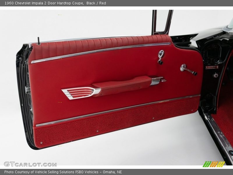 Black / Red 1960 Chevrolet Impala 2 Door Hardtop Coupe
