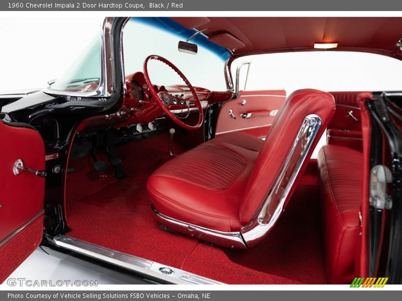 Black / Red 1960 Chevrolet Impala 2 Door Hardtop Coupe