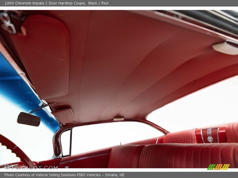 Black / Red 1960 Chevrolet Impala 2 Door Hardtop Coupe