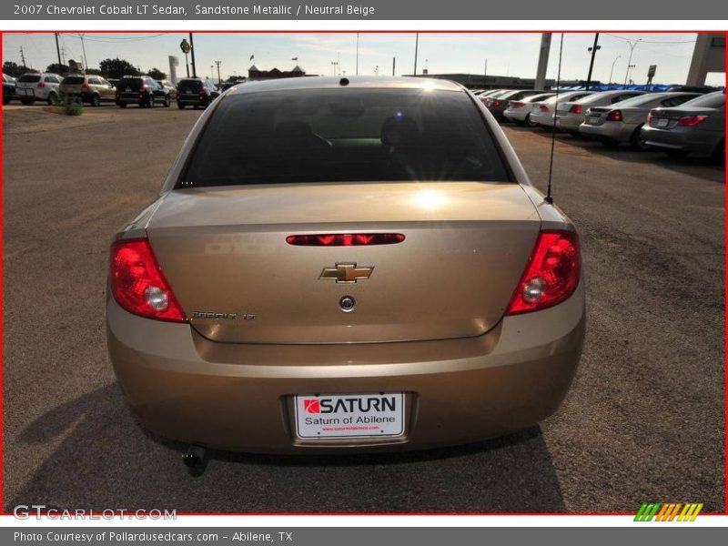 Sandstone Metallic / Neutral Beige 2007 Chevrolet Cobalt LT Sedan