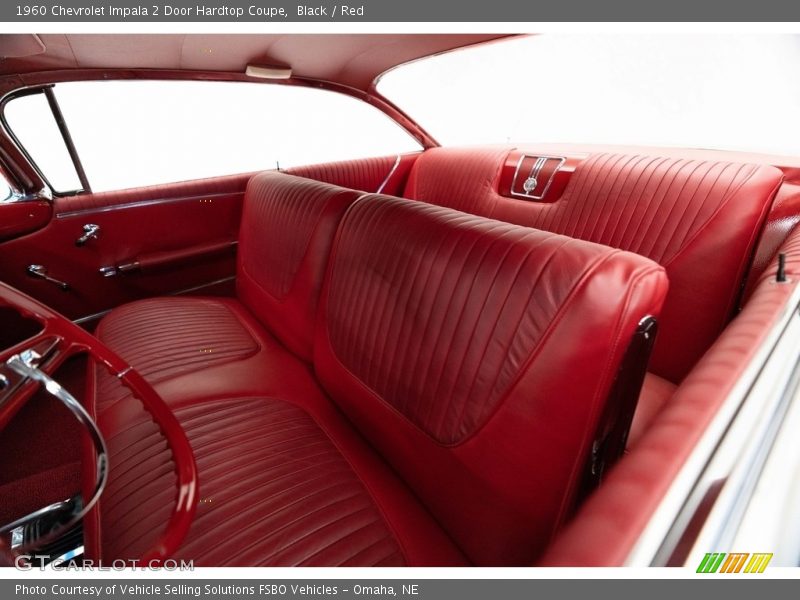 Black / Red 1960 Chevrolet Impala 2 Door Hardtop Coupe