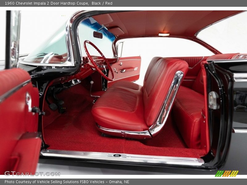Black / Red 1960 Chevrolet Impala 2 Door Hardtop Coupe