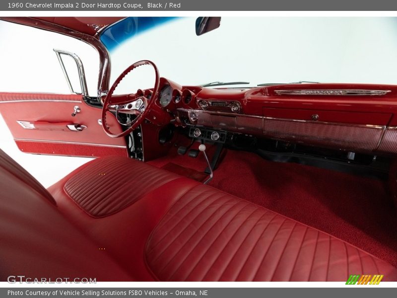 Black / Red 1960 Chevrolet Impala 2 Door Hardtop Coupe
