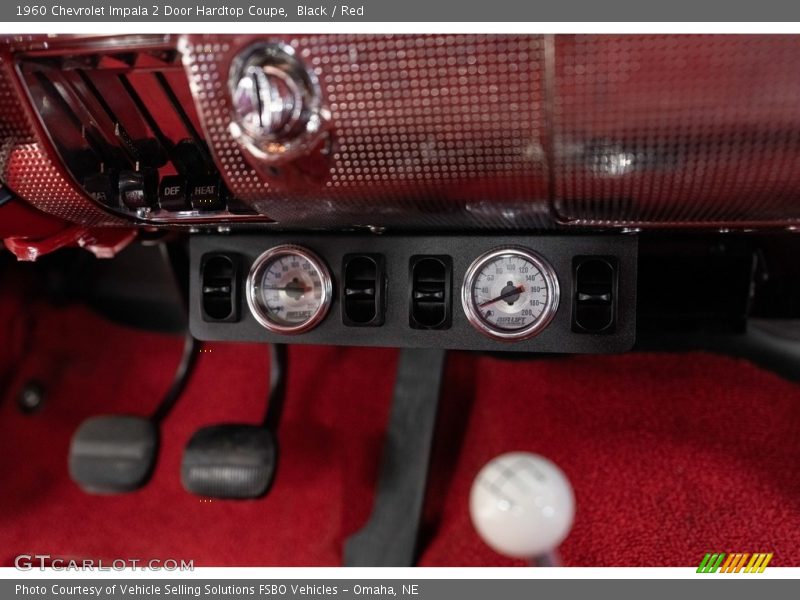 Black / Red 1960 Chevrolet Impala 2 Door Hardtop Coupe