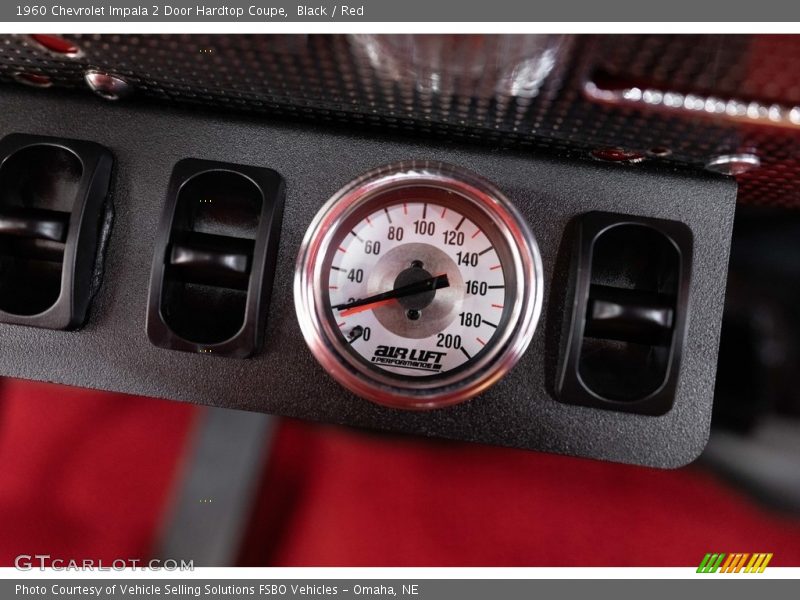 Black / Red 1960 Chevrolet Impala 2 Door Hardtop Coupe