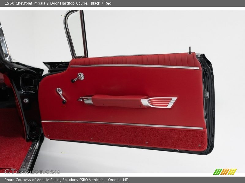 Black / Red 1960 Chevrolet Impala 2 Door Hardtop Coupe