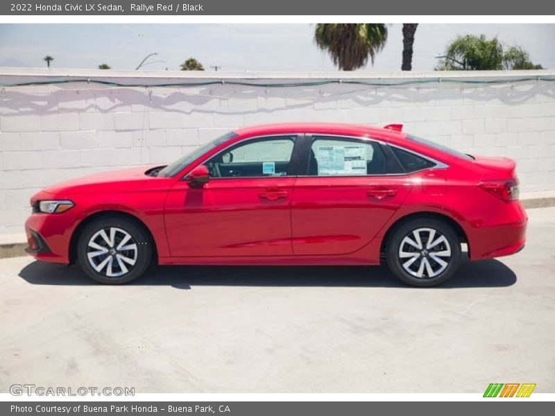 Rallye Red / Black 2022 Honda Civic LX Sedan