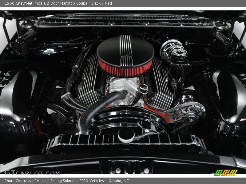 Black / Red 1960 Chevrolet Impala 2 Door Hardtop Coupe