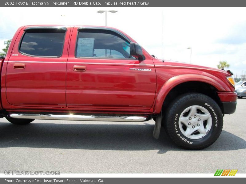 Impulse Red Pearl / Gray 2002 Toyota Tacoma V6 PreRunner TRD Double Cab