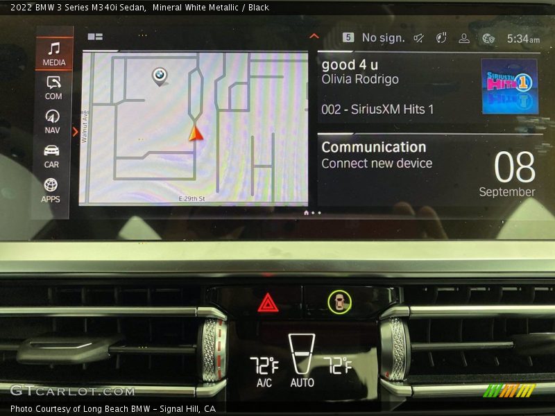 Mineral White Metallic / Black 2022 BMW 3 Series M340i Sedan