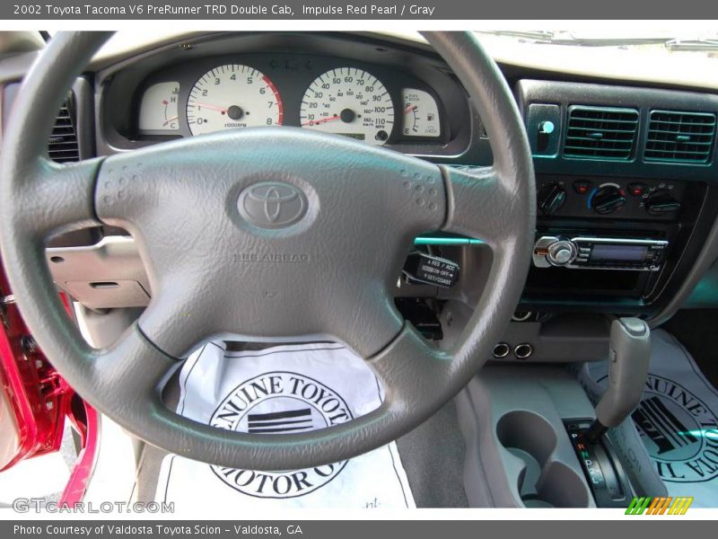 Impulse Red Pearl / Gray 2002 Toyota Tacoma V6 PreRunner TRD Double Cab