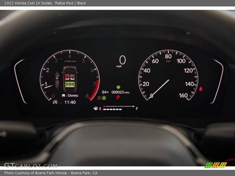  2022 Civic LX Sedan LX Sedan Gauges
