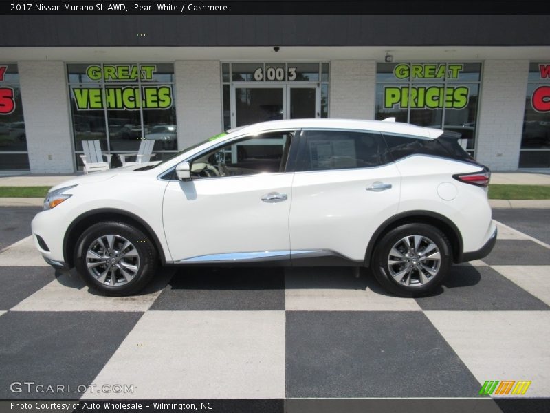 Pearl White / Cashmere 2017 Nissan Murano SL AWD