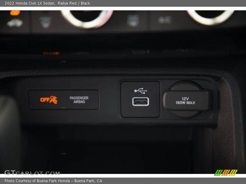 Rallye Red / Black 2022 Honda Civic LX Sedan