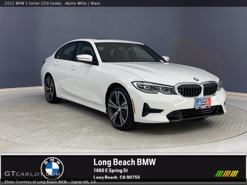 Alpine White / Black 2022 BMW 3 Series 330i Sedan