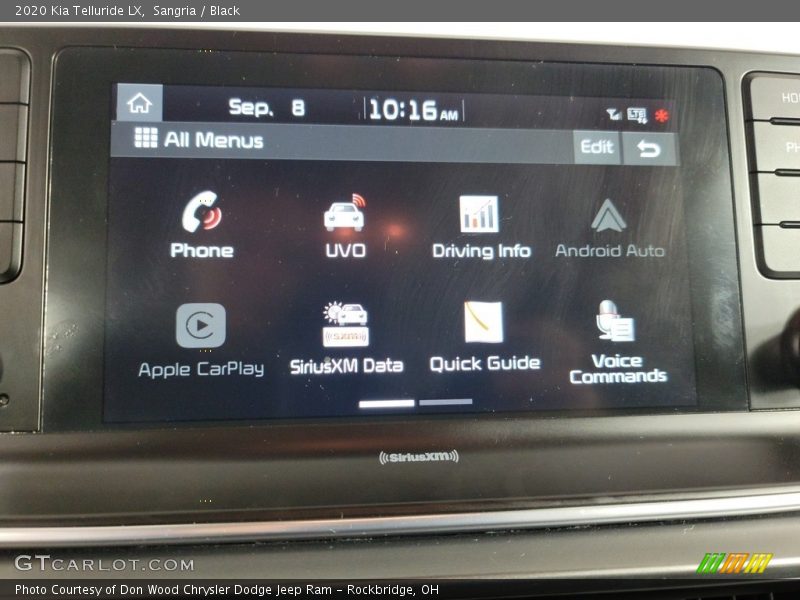 Sangria / Black 2020 Kia Telluride LX