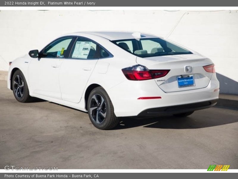 Platinum White Pearl / Ivory 2022 Honda Insight EX