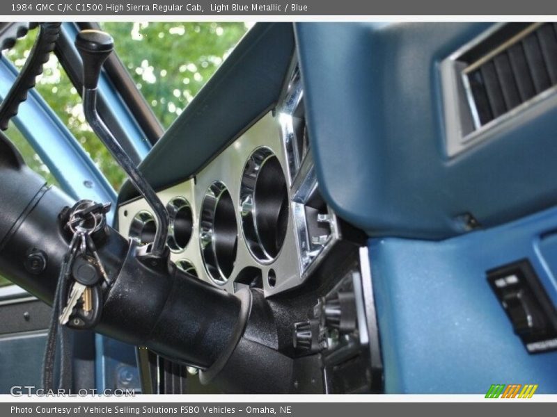 Light Blue Metallic / Blue 1984 GMC C/K C1500 High Sierra Regular Cab