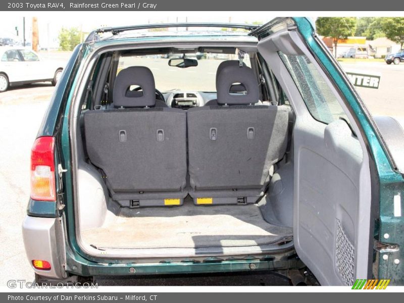 Rainforest Green Pearl / Gray 2003 Toyota RAV4