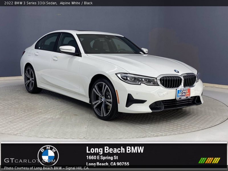 Alpine White / Black 2022 BMW 3 Series 330i Sedan