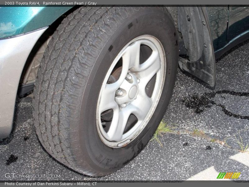Rainforest Green Pearl / Gray 2003 Toyota RAV4