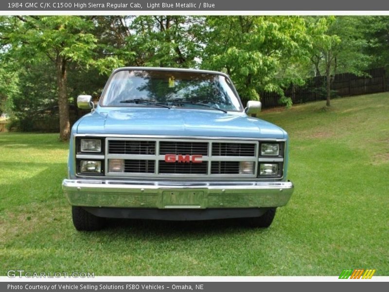 Light Blue Metallic / Blue 1984 GMC C/K C1500 High Sierra Regular Cab